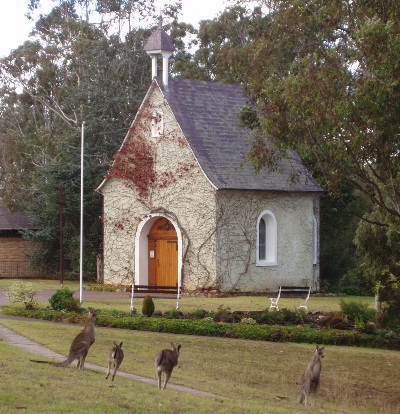 Kapelle mit Kngurus